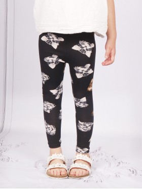 Kids Cat Print Stretchy Legging 